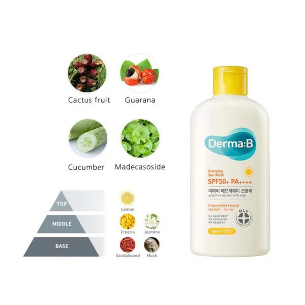 Derma:B Everyday Sun Block SPF50+ PA++++ – 200ml