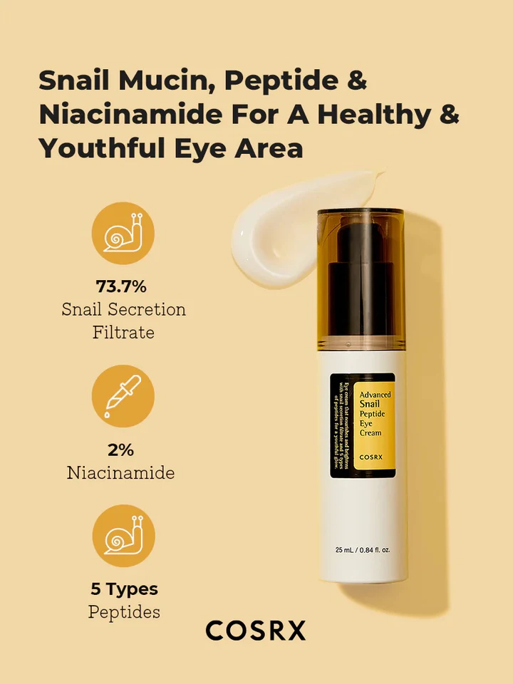 COSRX Advanced Snail Peptide Eye Cream 25ML - Imagen 4