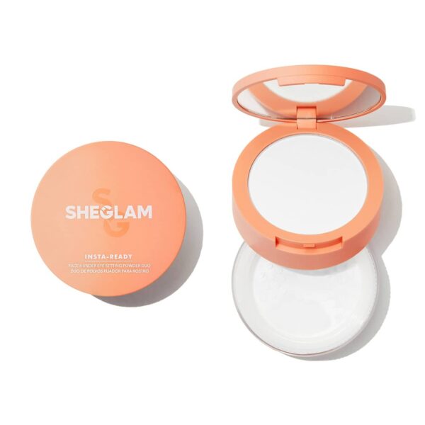 SHEGLAM polvos Insta-Ready Face & Under Eye Setting Powder Duo-Translucent