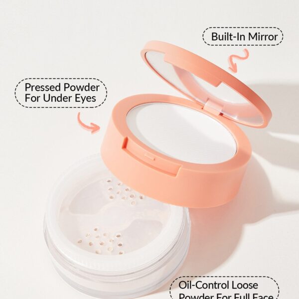 SHEGLAM polvos Insta-Ready Face & Under Eye Setting Powder Duo-Translucent