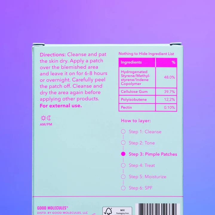 Good Molecules Pimple Patches 60pcs - Imagen 4