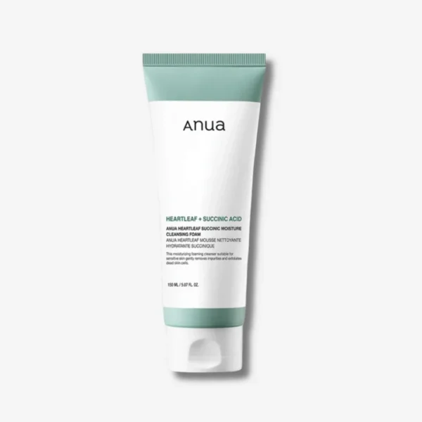 Anua – Heartleaf Succinic Moisture Cleansing Foam (versión 2024)150ml